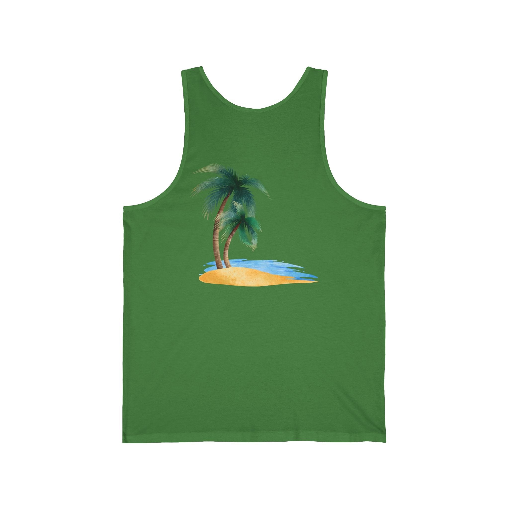 Starfish & Palm Beach Tank Tropical Island Beach Tank - Etna Gift
