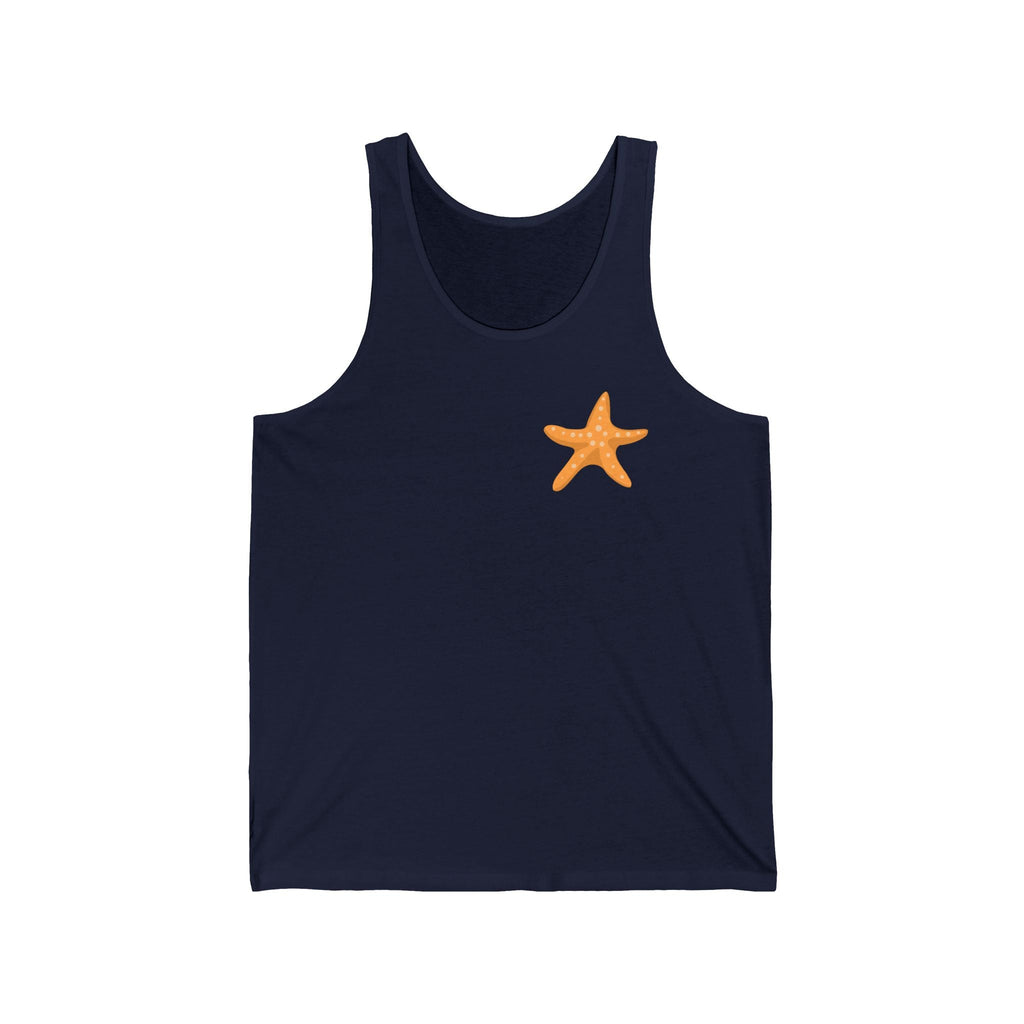 Starfish & Palm Beach Tank Tropical Island Beach Tank - Etna Gift