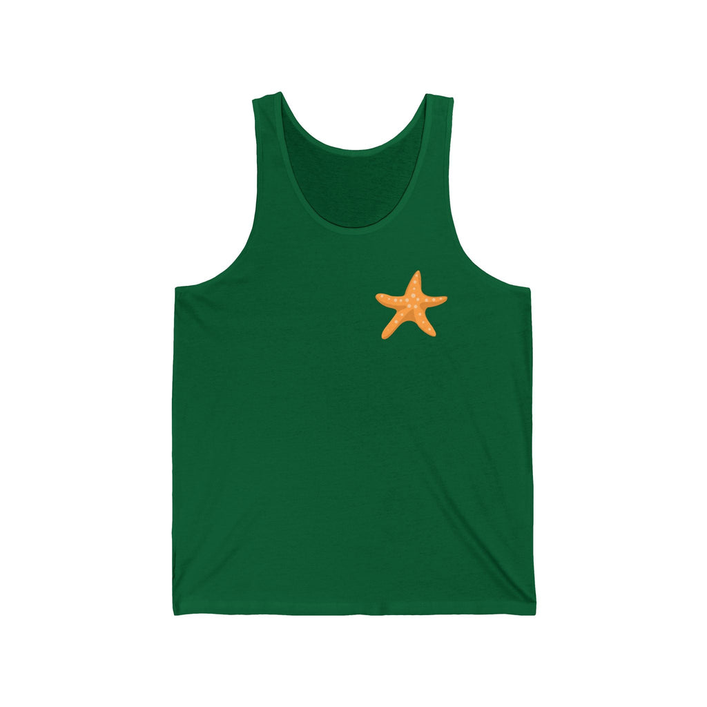 Starfish & Palm Beach Tank Tropical Island Beach Tank - Etna Gift