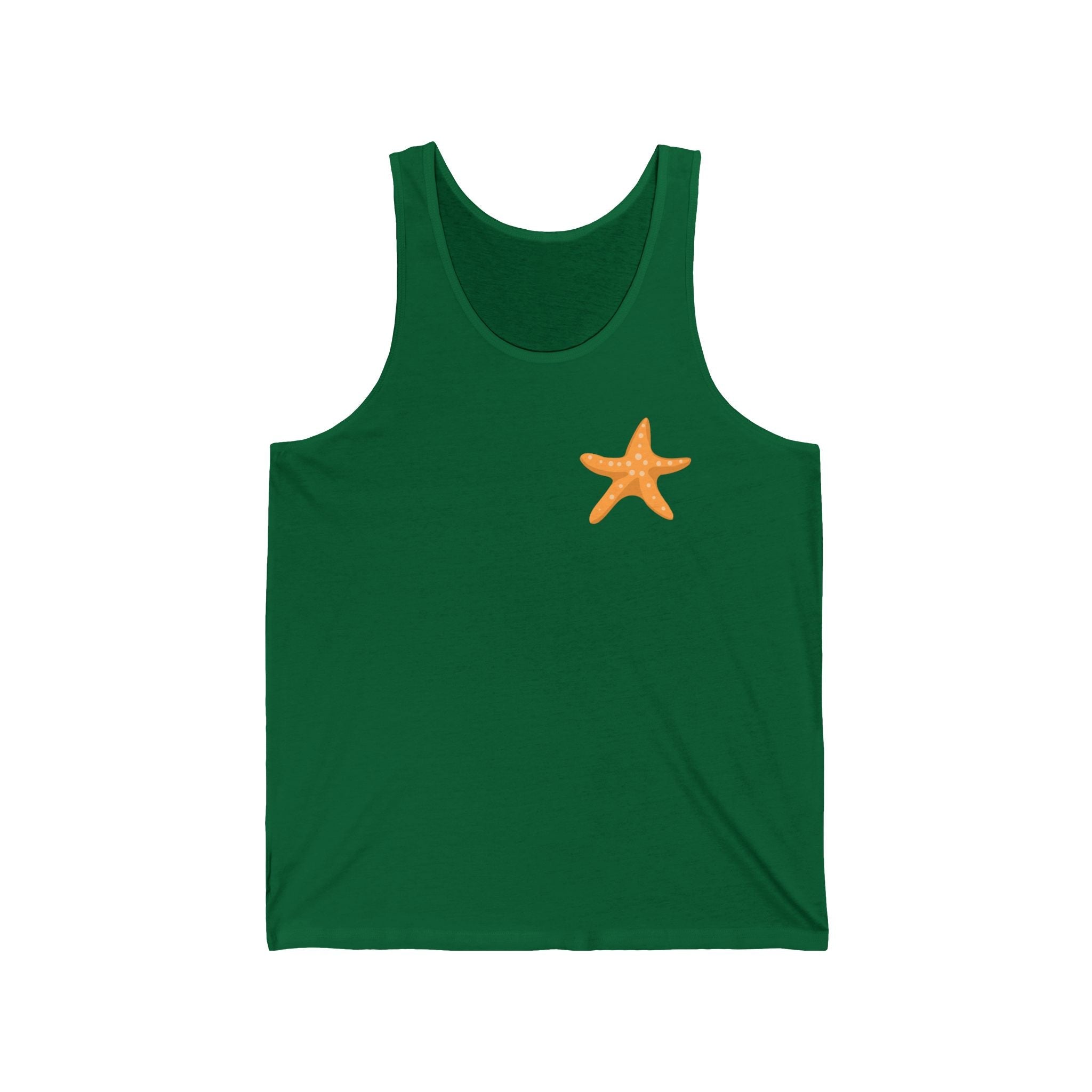 Starfish & Palm Beach Tank Tropical Island Beach Tank - Etna Gift