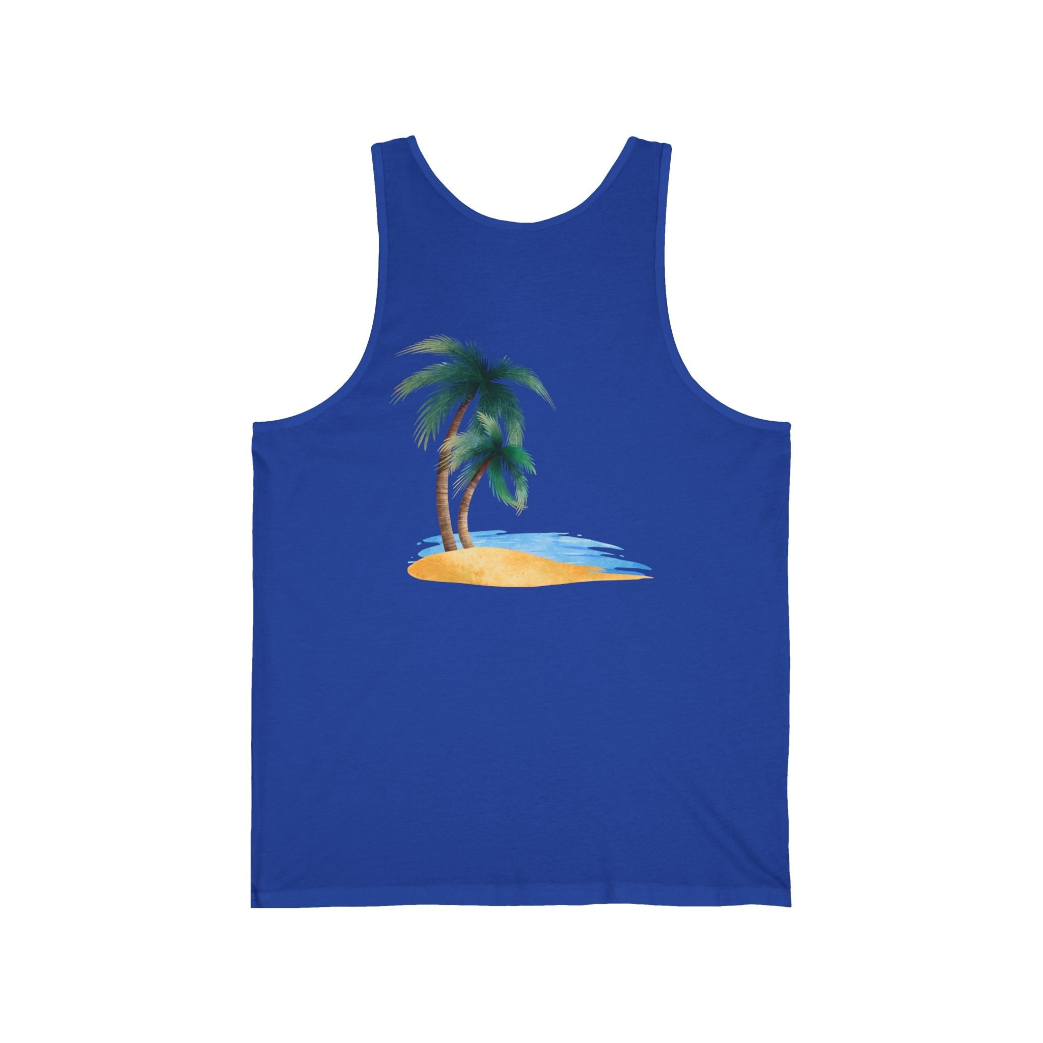 Starfish & Palm Beach Tank Tropical Island Beach Tank - Etna Gift