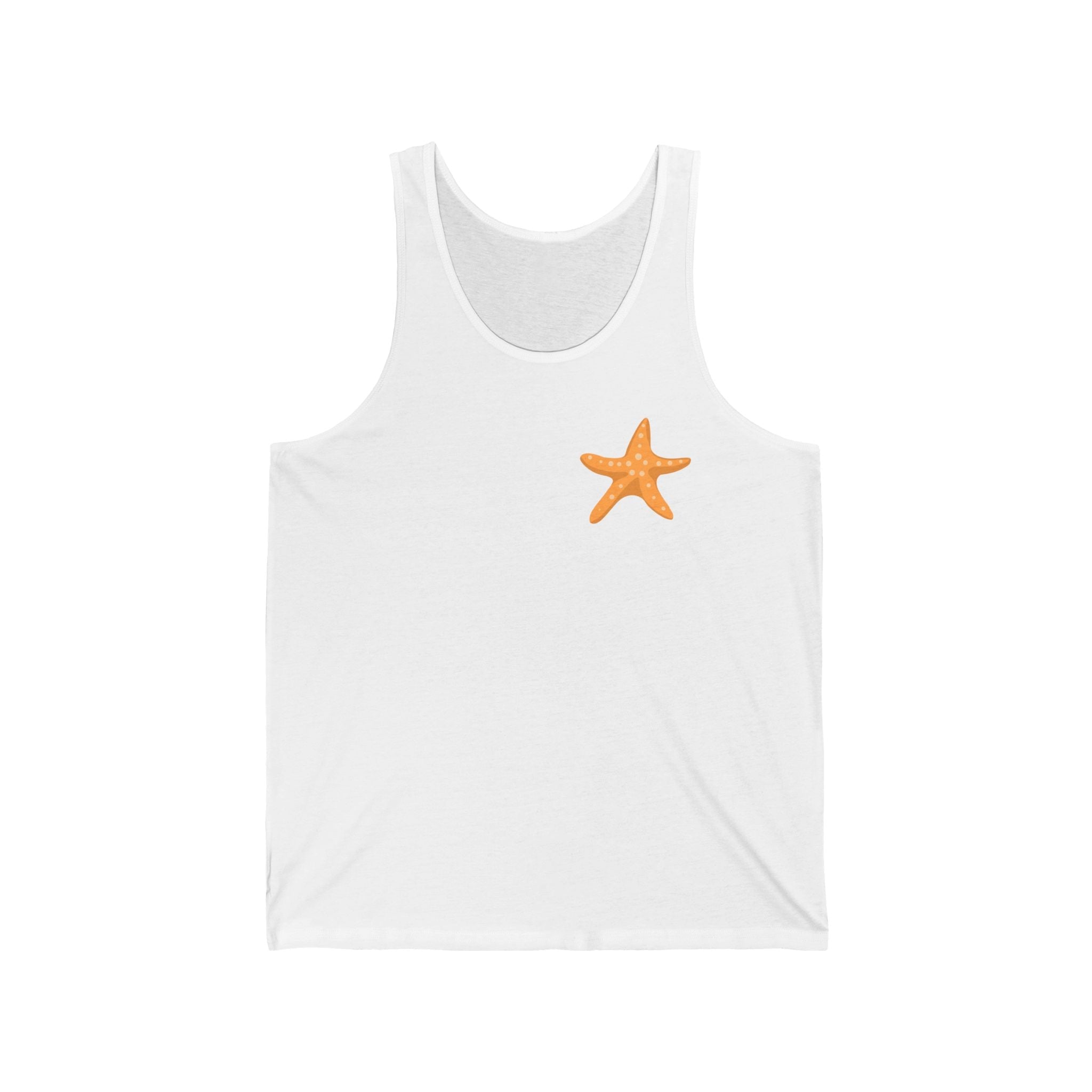 Starfish & Palm Beach Tank Tropical Island Beach Tank - Etna Gift