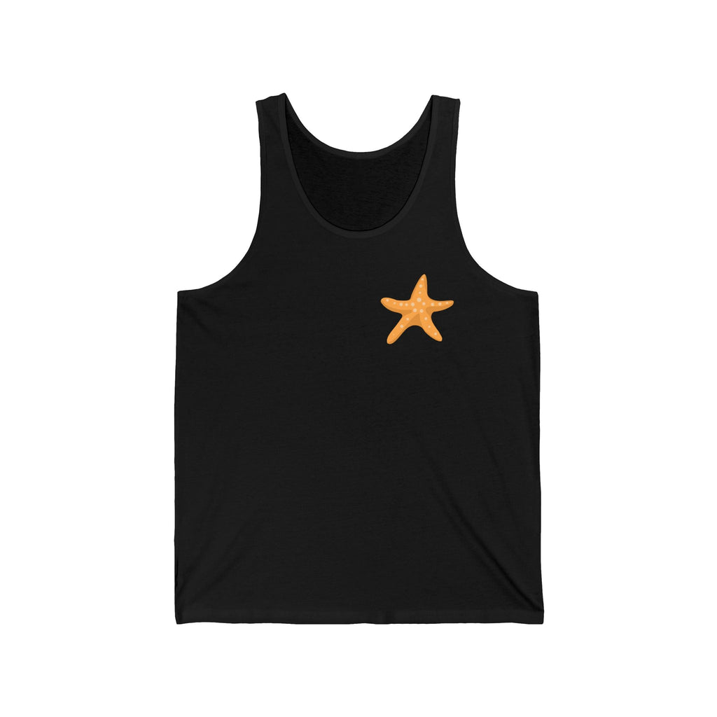 Starfish & Palm Beach Tank Tropical Island Beach Tank - Etna Gift