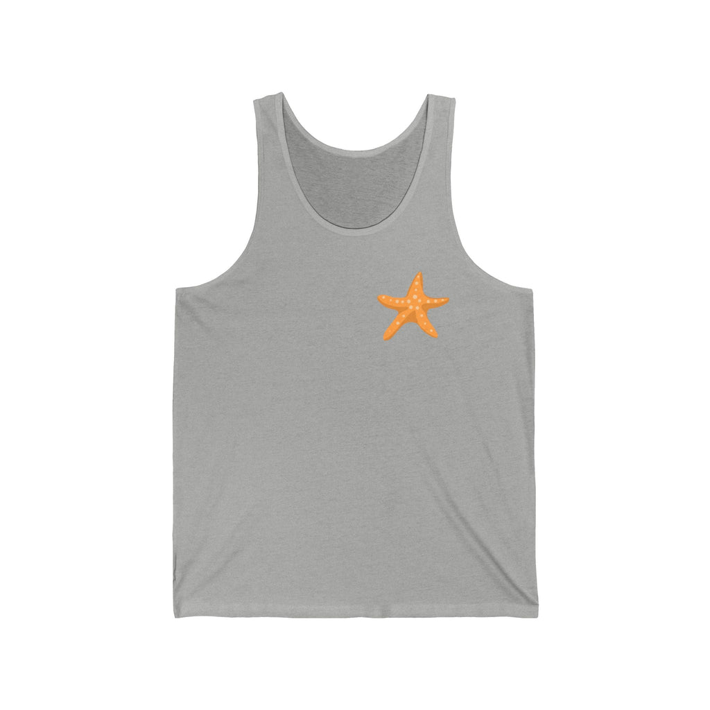 Starfish & Palm Beach Tank Tropical Island Beach Tank - Etna Gift
