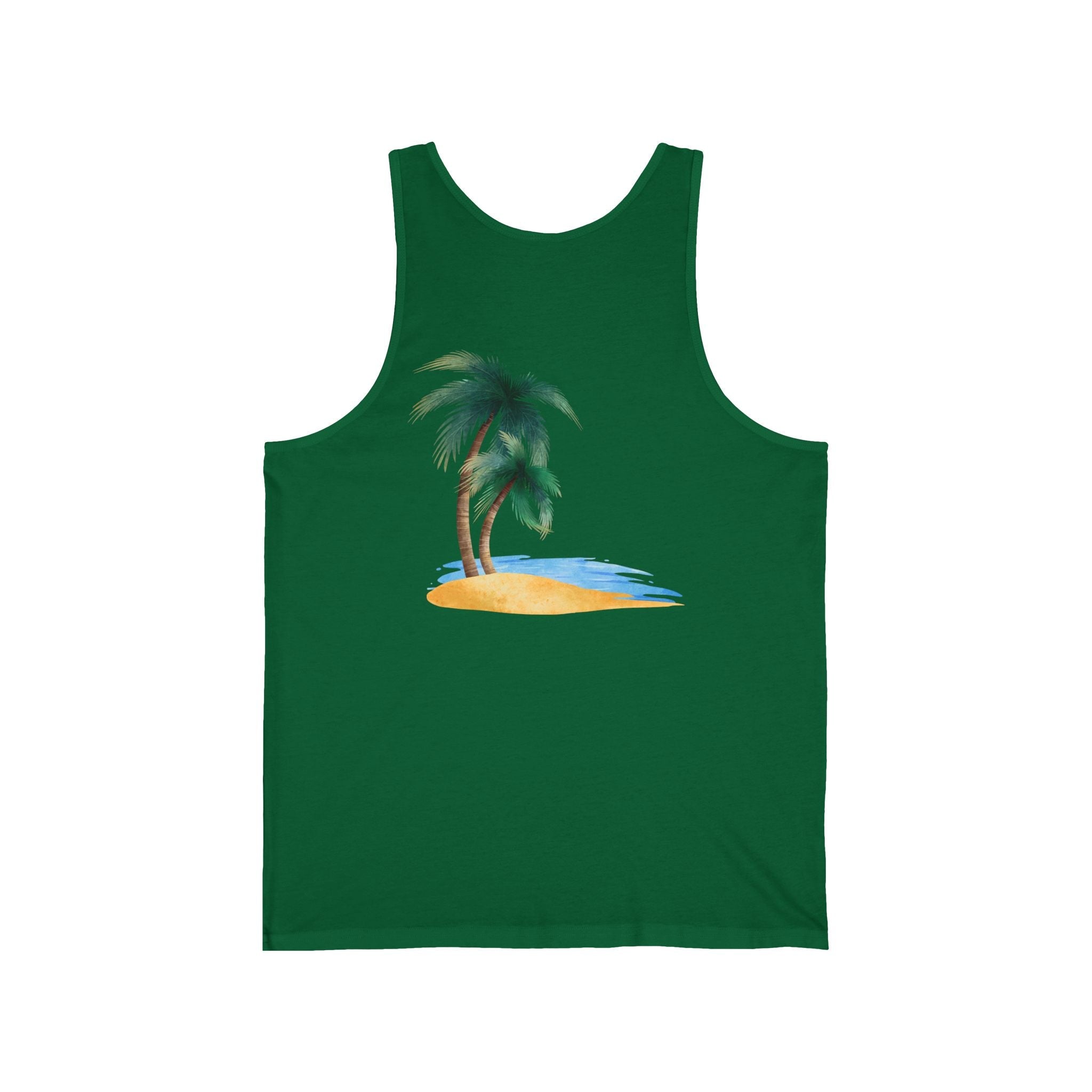 Starfish & Palm Beach Tank Tropical Island Beach Tank - Etna Gift