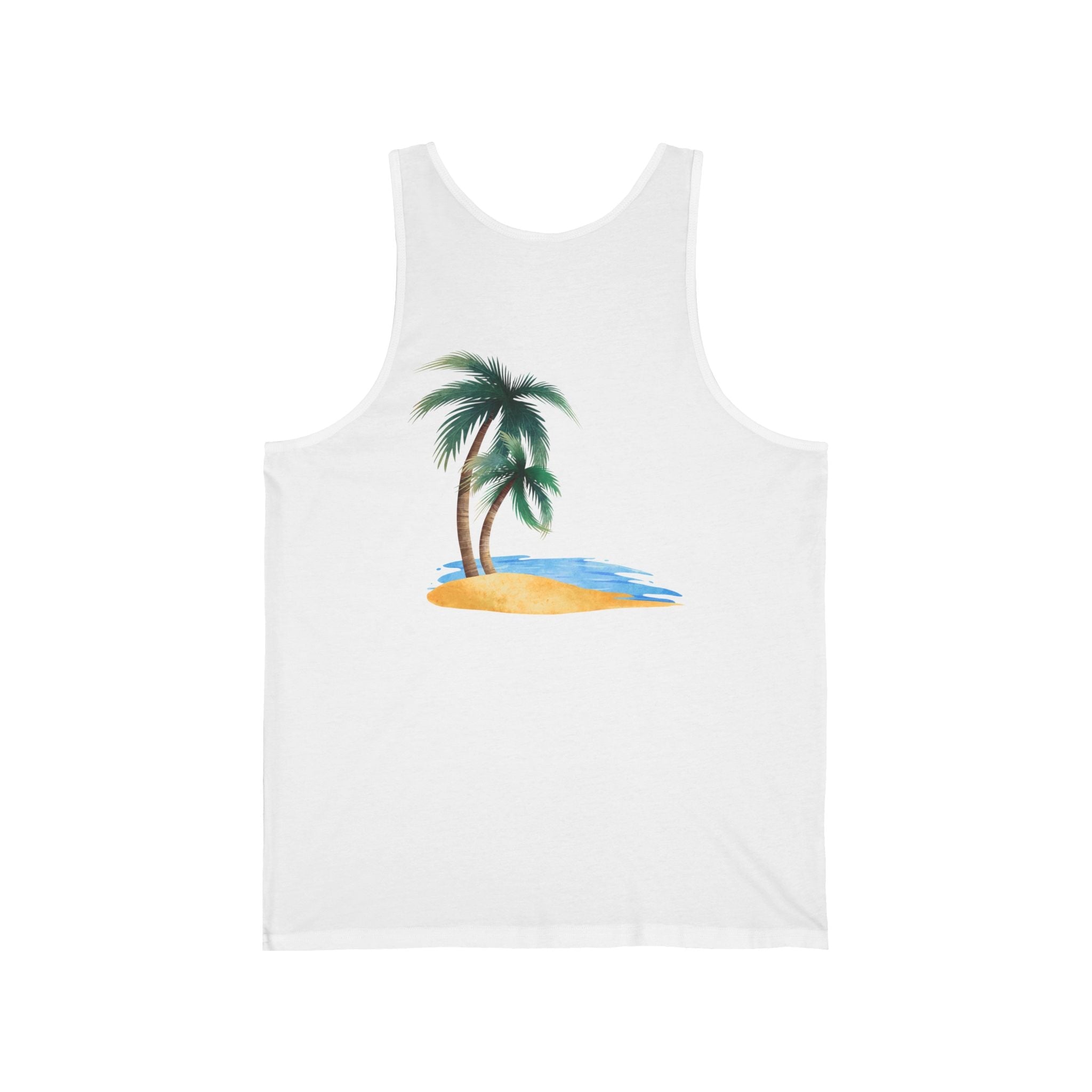 Starfish & Palm Beach Tank Tropical Island Beach Tank - Etna Gift
