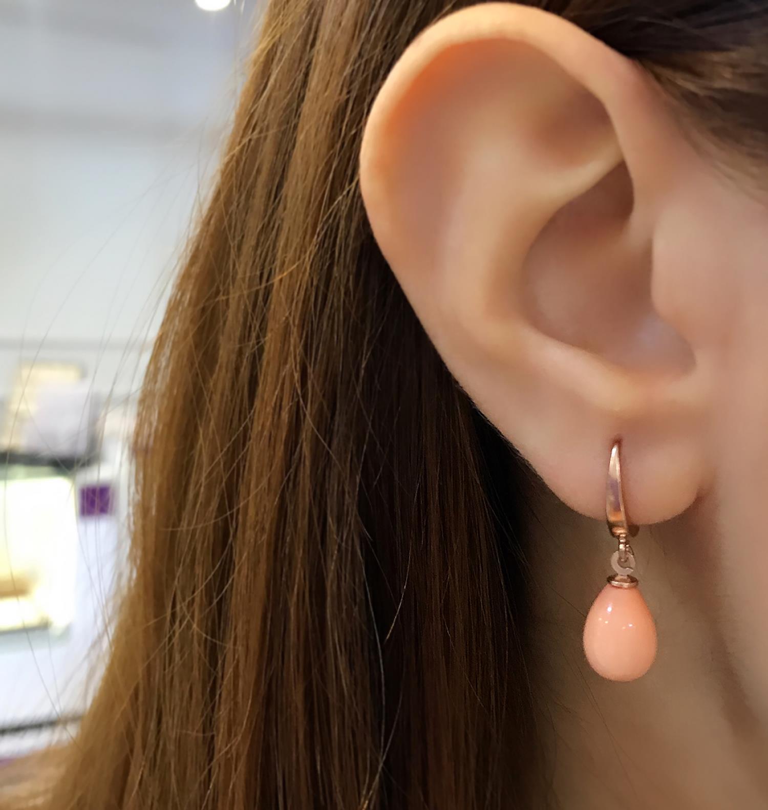 Stela Drop Mercan Sterling Silver Earrings