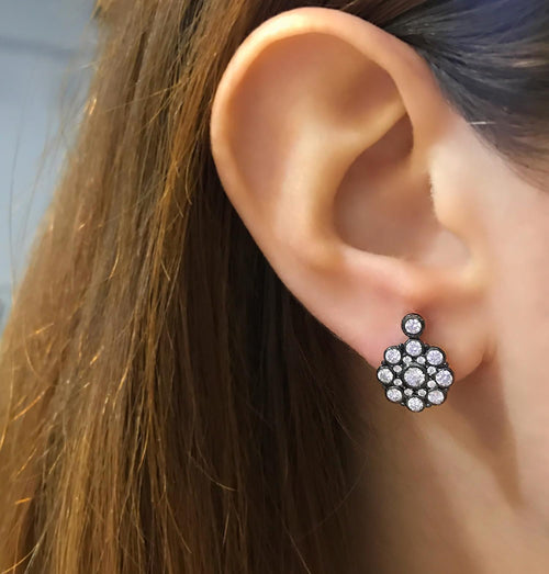 Stela Design Elmas Sterling Silver Earrings - Etna Gift