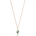 Cactus Necklace 925 Sterling Silver Infinity Necklace