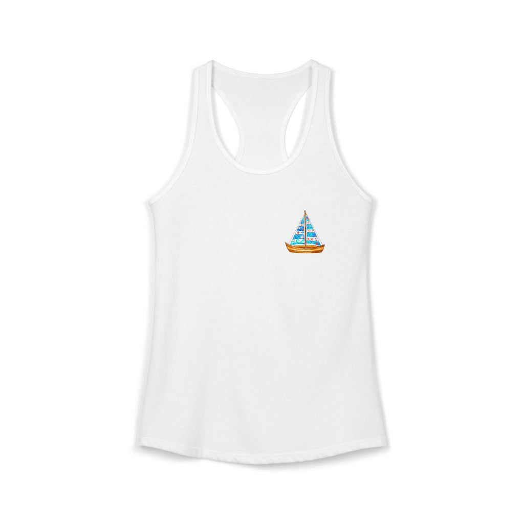 Summer Vacation Sand Sailboat T-Shirt | Coastal Beach Graphic Tee - Etna Gift
