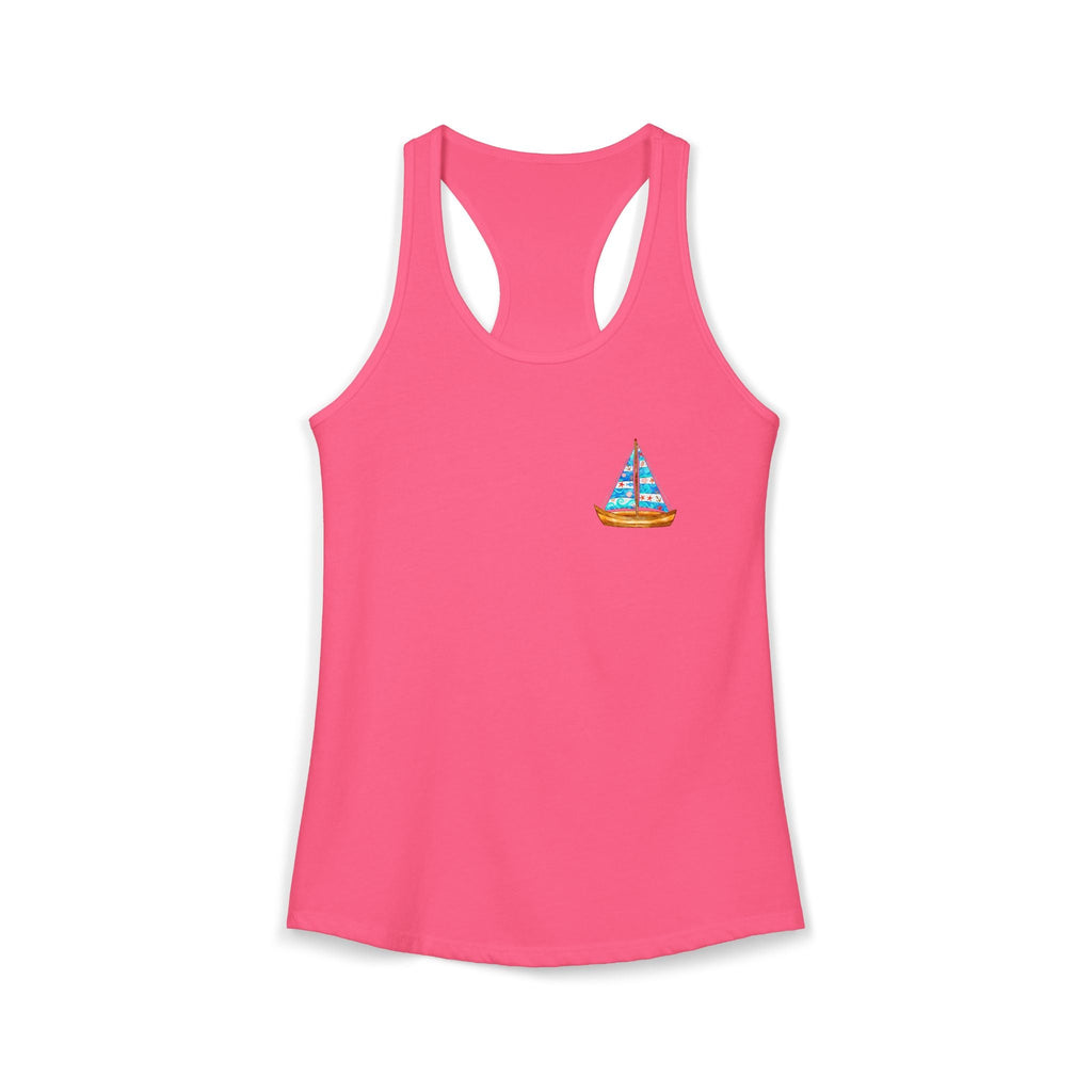 Summer Vacation Sand Sailboat T-Shirt | Coastal Beach Graphic Tee - Etna Gift