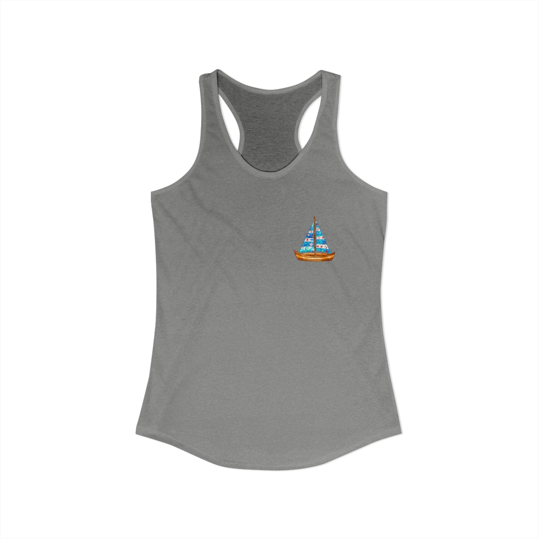 Summer Vacation Sand Sailboat T-Shirt | Coastal Beach Graphic Tee - Etna Gift