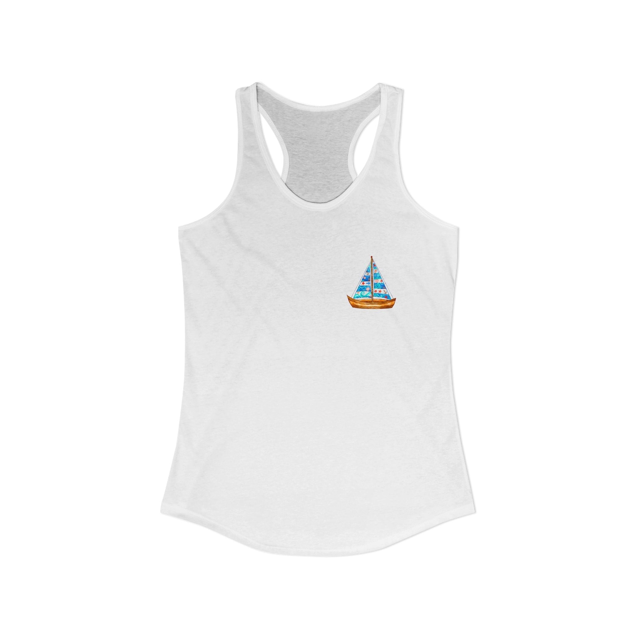 Summer Vacation Sand Sailboat T-Shirt | Coastal Beach Graphic Tee - Etna Gift