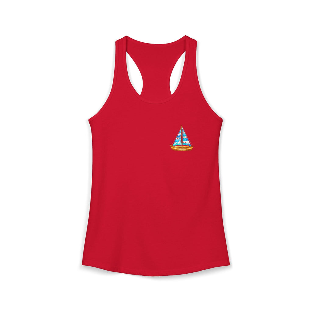 Summer Vacation Sand Sailboat T-Shirt | Coastal Beach Graphic Tee - Etna Gift