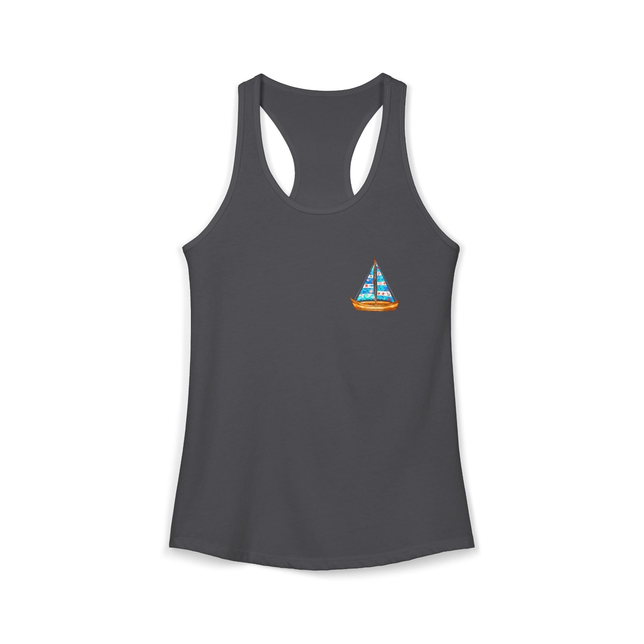 Summer Vacation Sand Sailboat T-Shirt | Coastal Beach Graphic Tee - Etna Gift