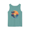 Sunset Beach Tank Top Retro Palm Island Graphic Summer Vest - Etna Gift