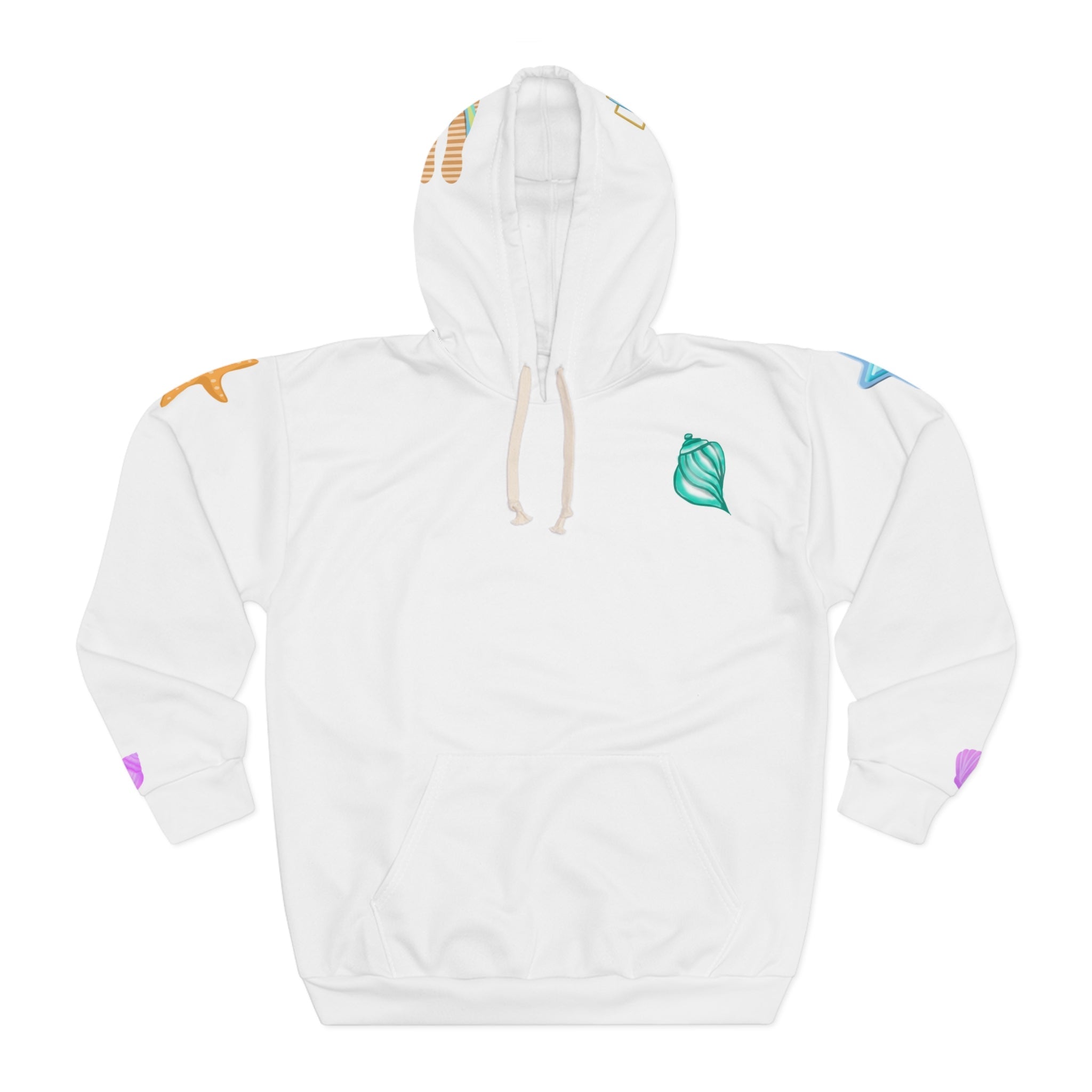 Sunset Palm Island Hoodie Tropical Beach AOP Pullover - Etna Gift