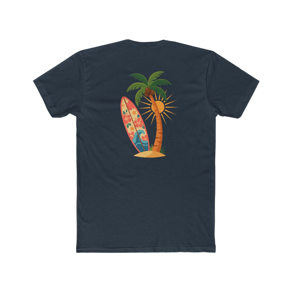 Surf Palm Tree T-Shirt — Tropical Surfboard Beach Tee - Etna Gift