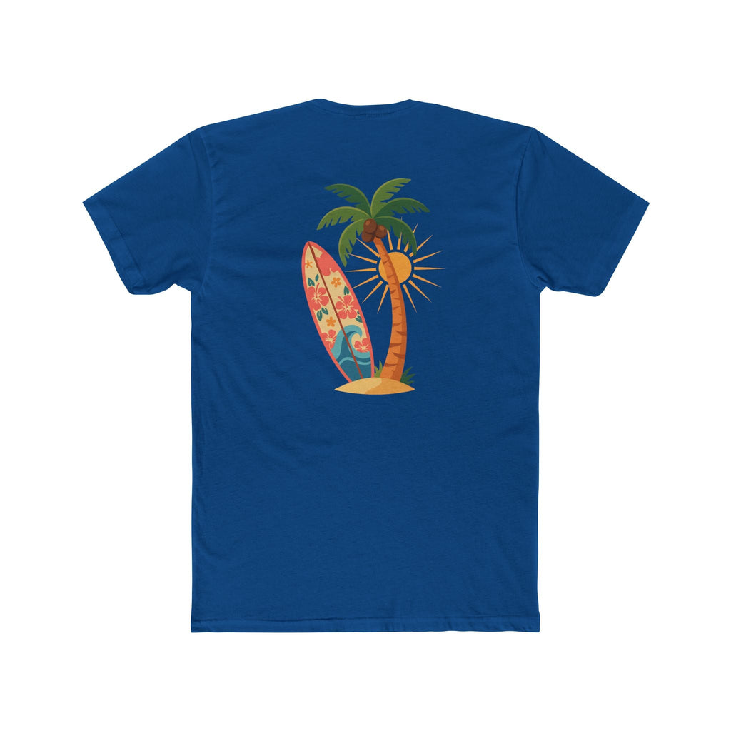Surf Palm Tree T-Shirt — Tropical Surfboard Beach Tee - Etna Gift