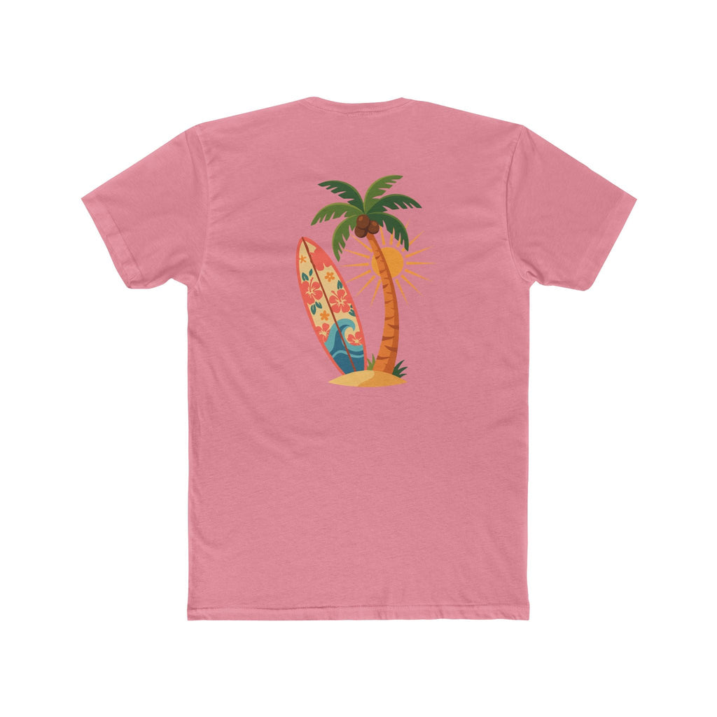 Surf Palm Tree T-Shirt — Tropical Surfboard Beach Tee - Etna Gift