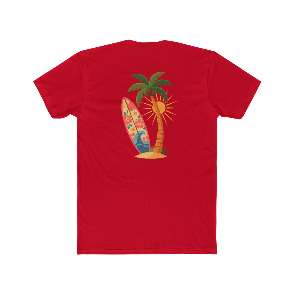 Surf Palm Tree T-Shirt — Tropical Surfboard Beach Tee - Etna Gift