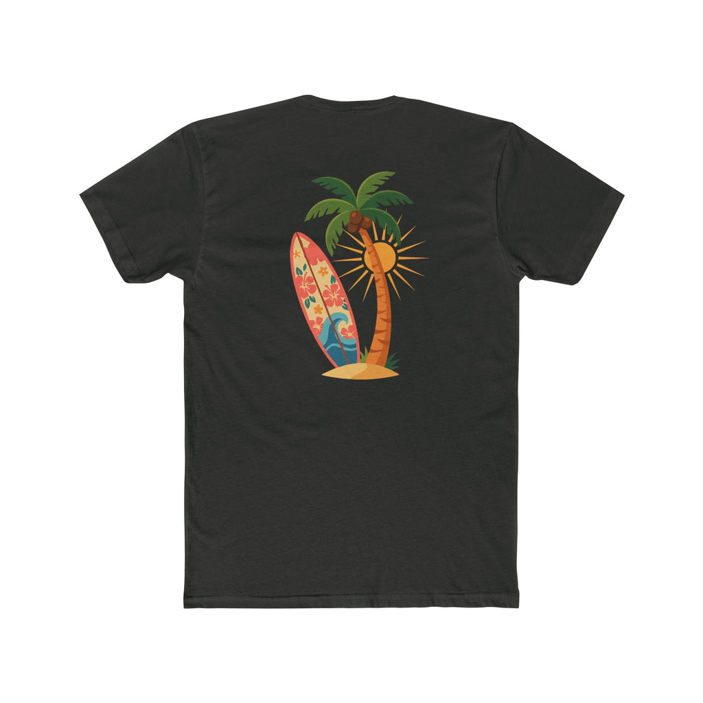Surf Palm Tree T-Shirt — Tropical Surfboard Beach Tee - Etna Gift