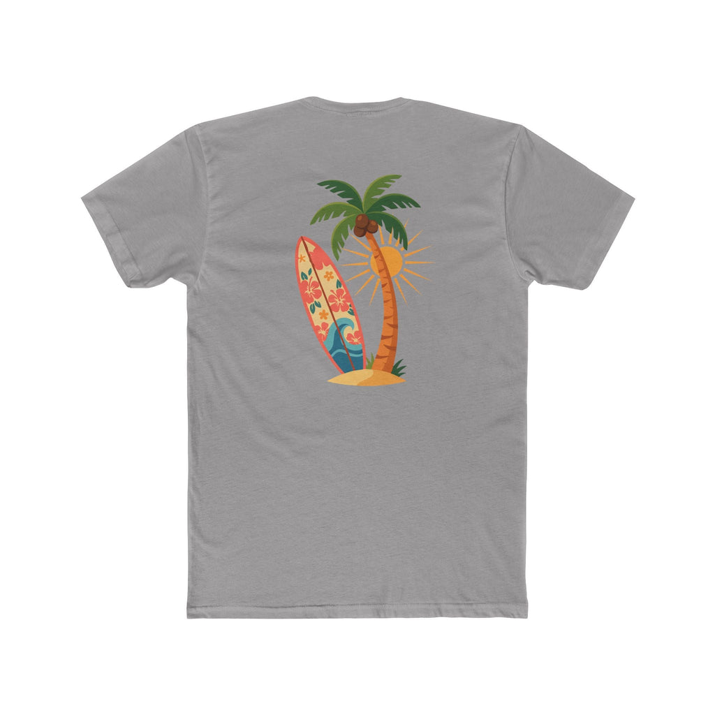 Surf Palm Tree T-Shirt — Tropical Surfboard Beach Tee - Etna Gift