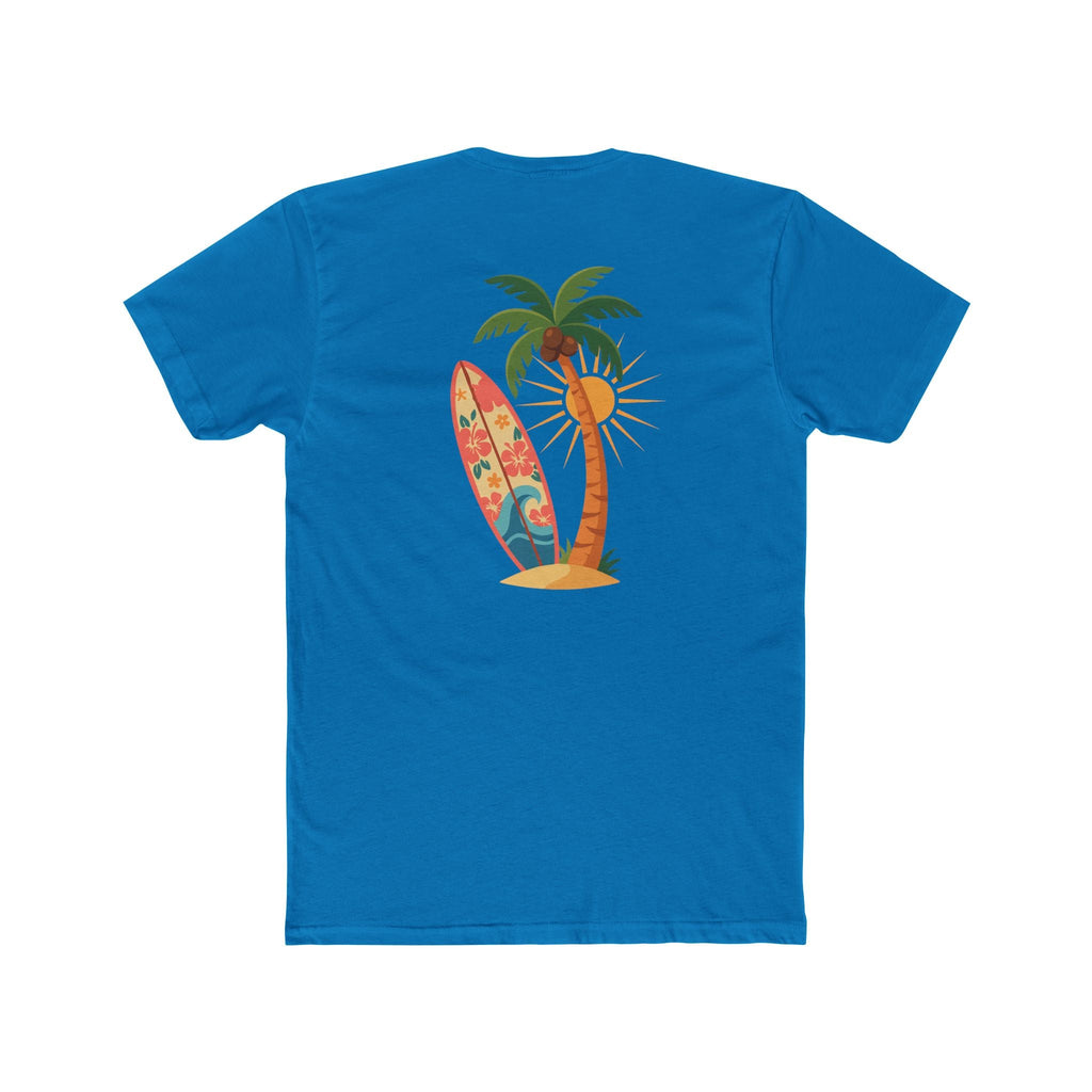 Surf Palm Tree T-Shirt — Tropical Surfboard Beach Tee - Etna Gift