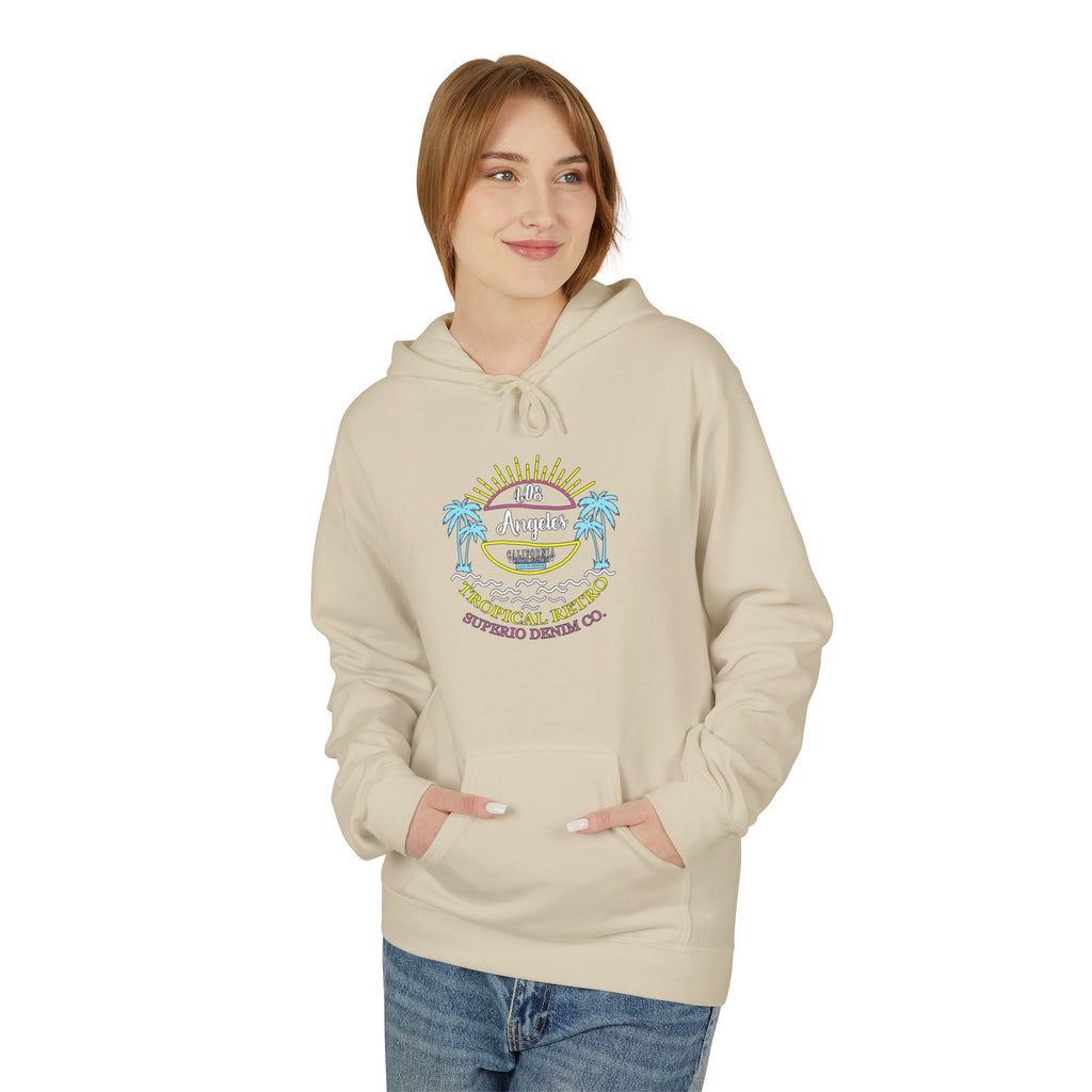 Surf Vibes Hoodie Coastal Palms & Sunset Graphic - Etna Gift