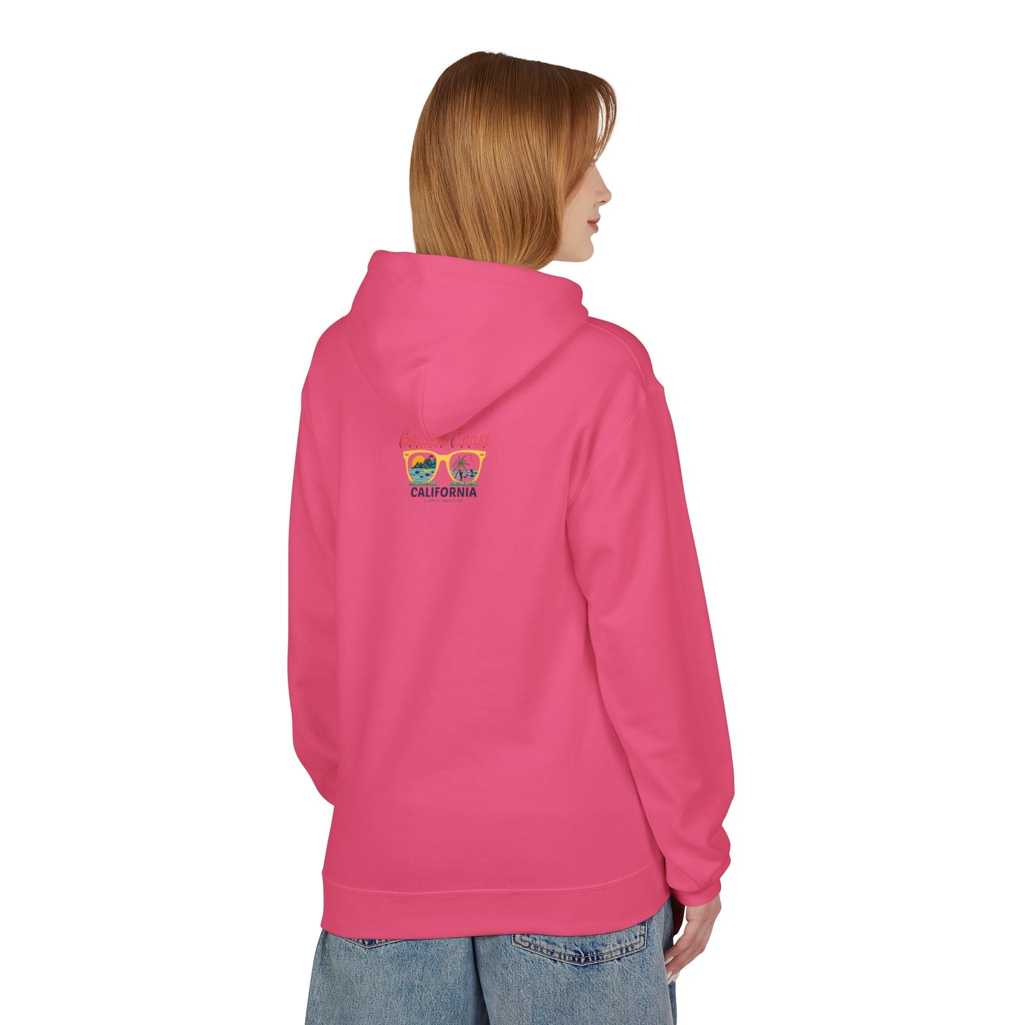Surf Vibes Hoodie Coastal Palms & Sunset Graphic - Etna Gift