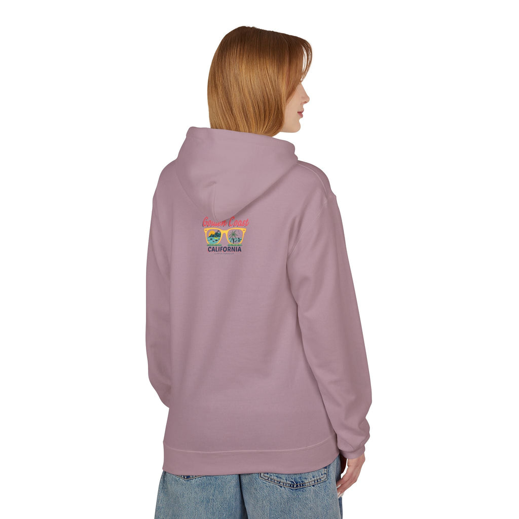 Surf Vibes Hoodie Coastal Palms & Sunset Graphic - Etna Gift