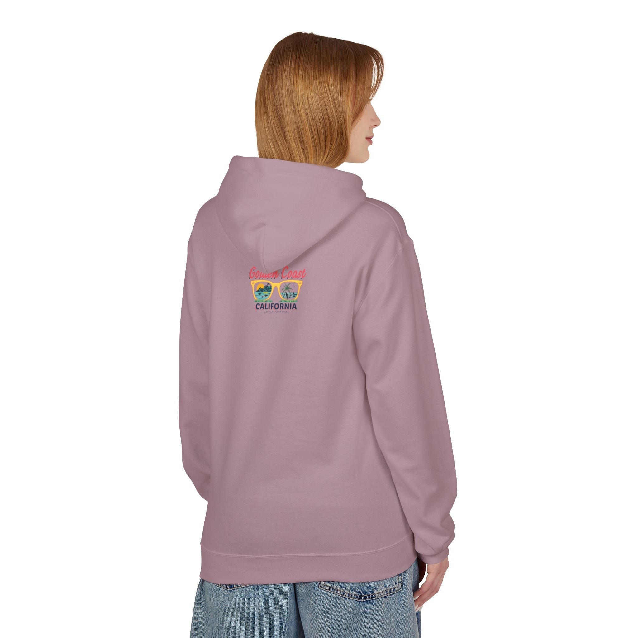 Surf Vibes Hoodie Coastal Palms & Sunset Graphic - Etna Gift