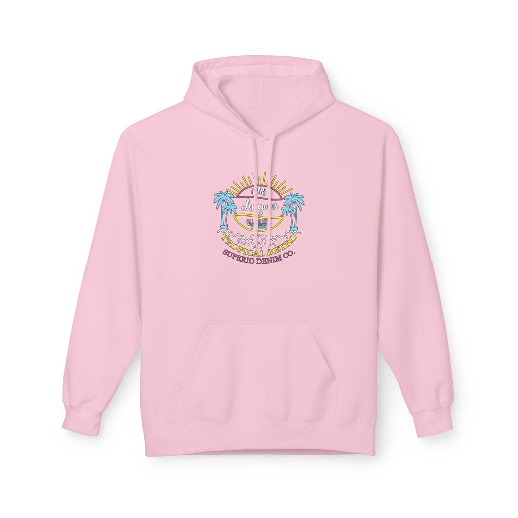 Surf Vibes Hoodie Coastal Palms & Sunset Graphic - Etna Gift