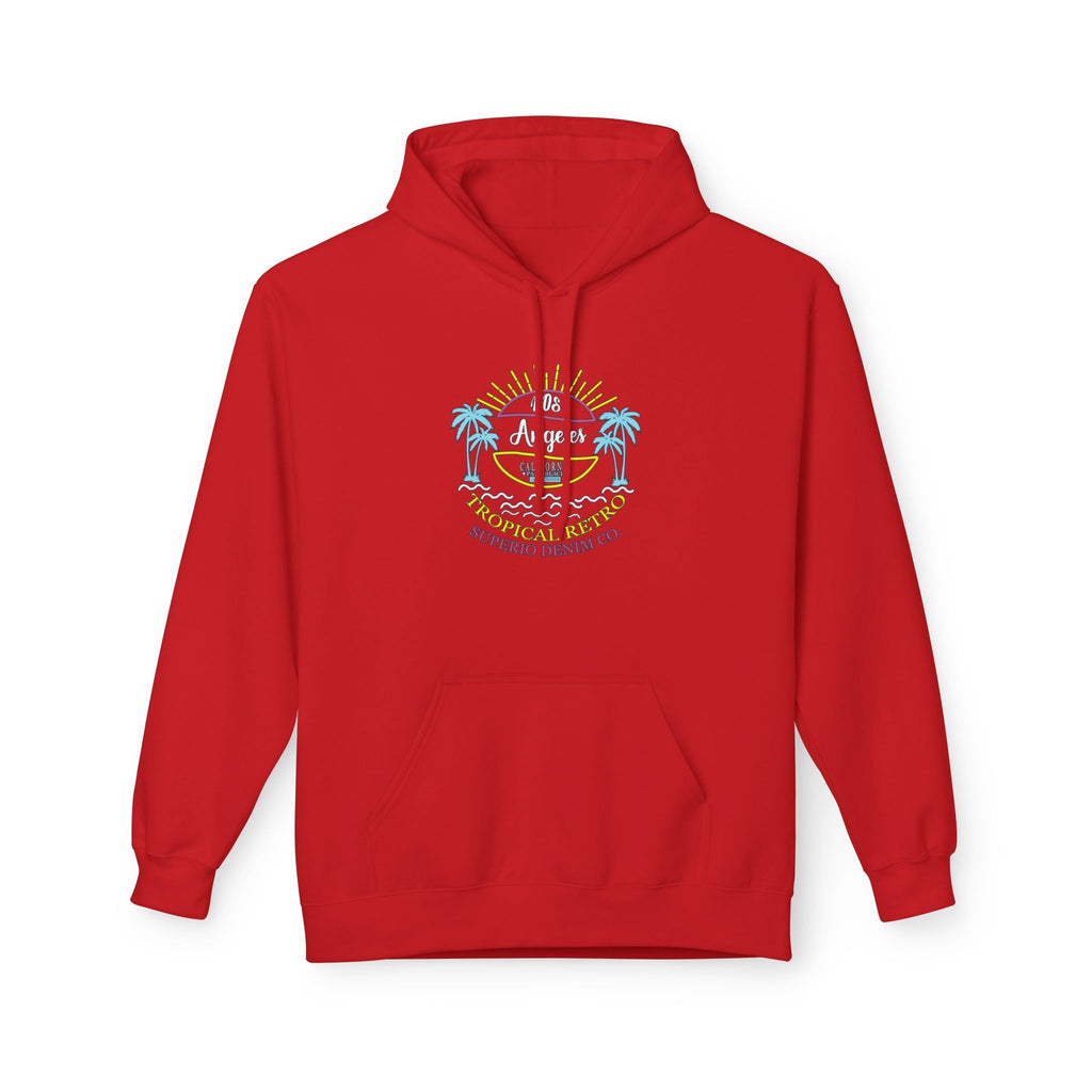 Surf Vibes Hoodie Coastal Palms & Sunset Graphic - Etna Gift