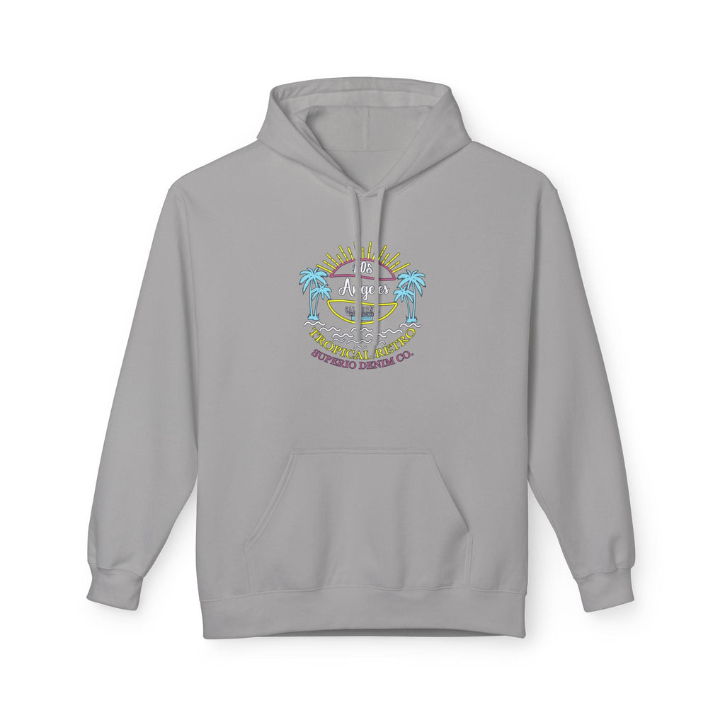 Surf Vibes Hoodie Coastal Palms & Sunset Graphic - Etna Gift