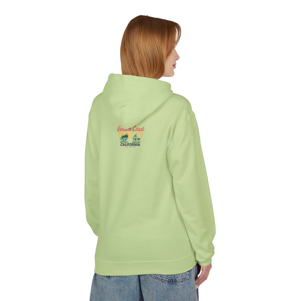 Surf Vibes Hoodie Coastal Palms & Sunset Graphic - Etna Gift