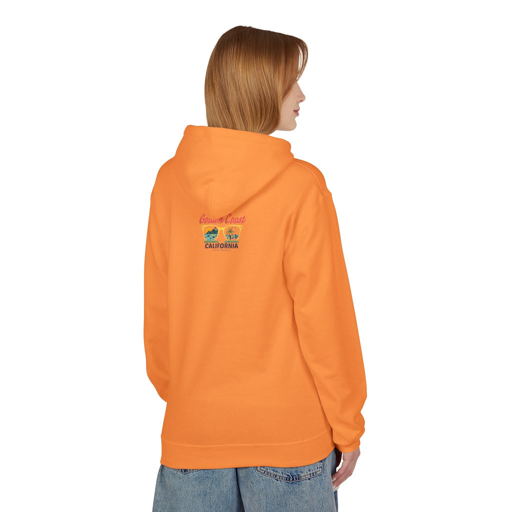 Surf Vibes Hoodie Coastal Palms & Sunset Graphic - Etna Gift