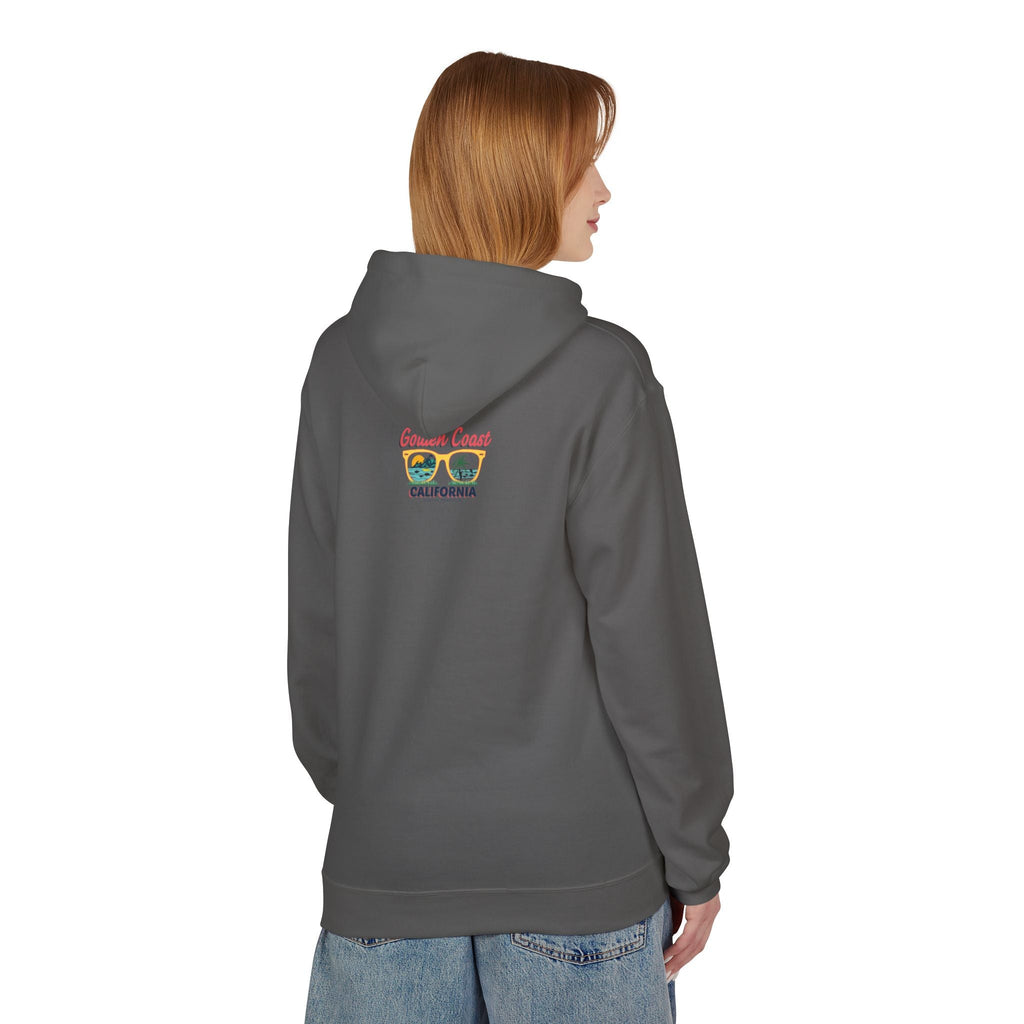Surf Vibes Hoodie Coastal Palms & Sunset Graphic - Etna Gift