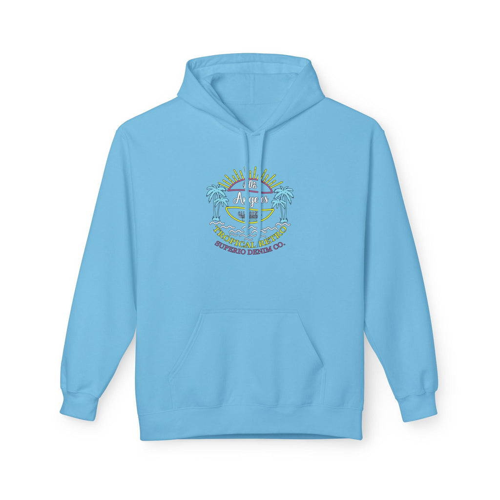 Surf Vibes Hoodie Coastal Palms & Sunset Graphic - Etna Gift