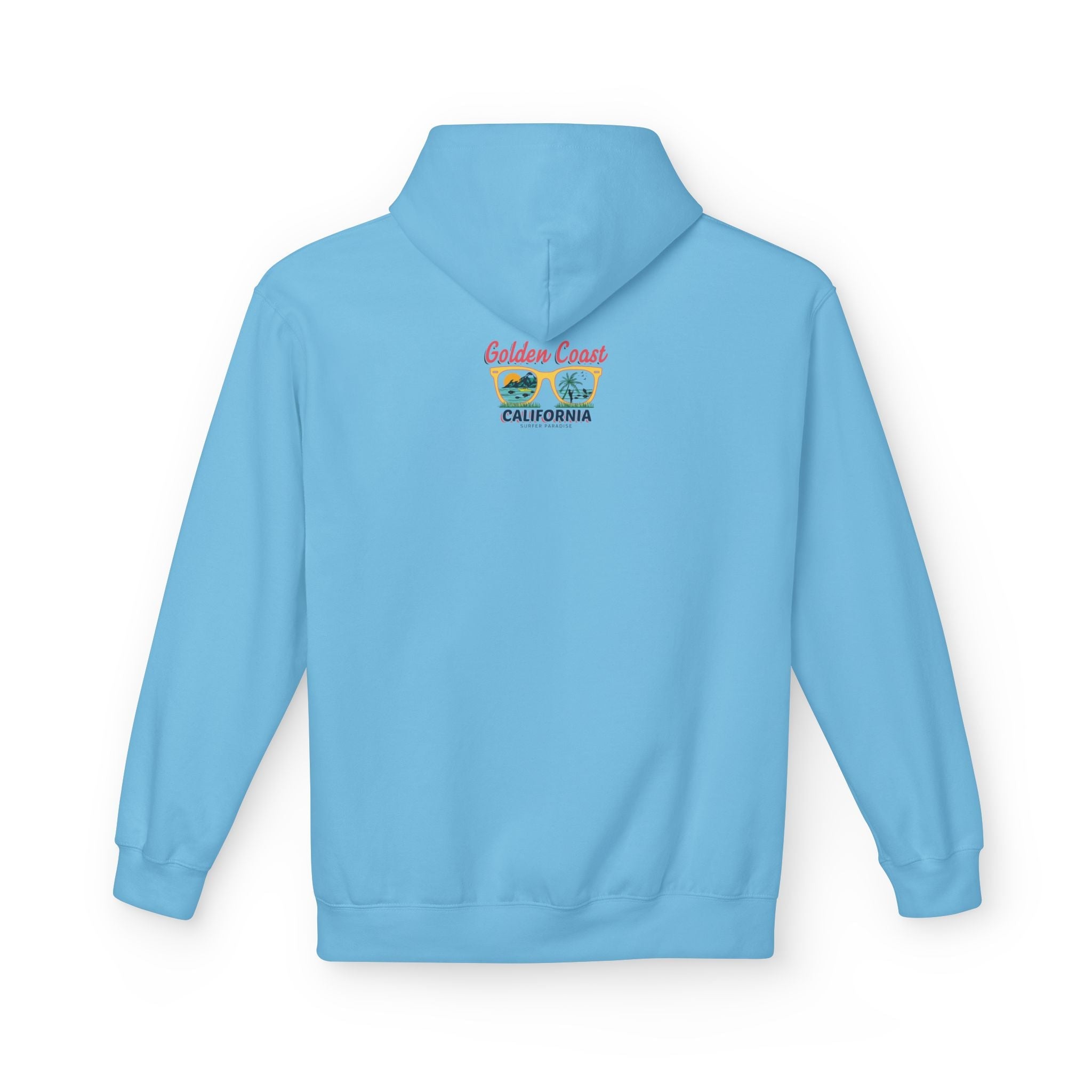 Surf Vibes Hoodie Coastal Palms & Sunset Graphic - Etna Gift