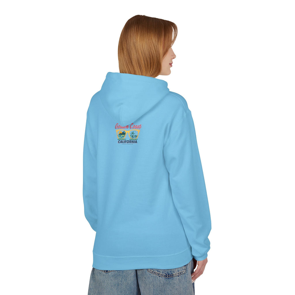 Surf Vibes Hoodie Coastal Palms & Sunset Graphic - Etna Gift