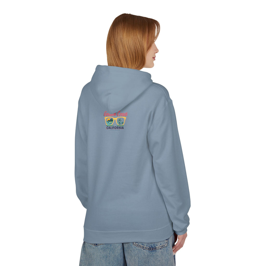 Surf Vibes Hoodie Coastal Palms & Sunset Graphic - Etna Gift