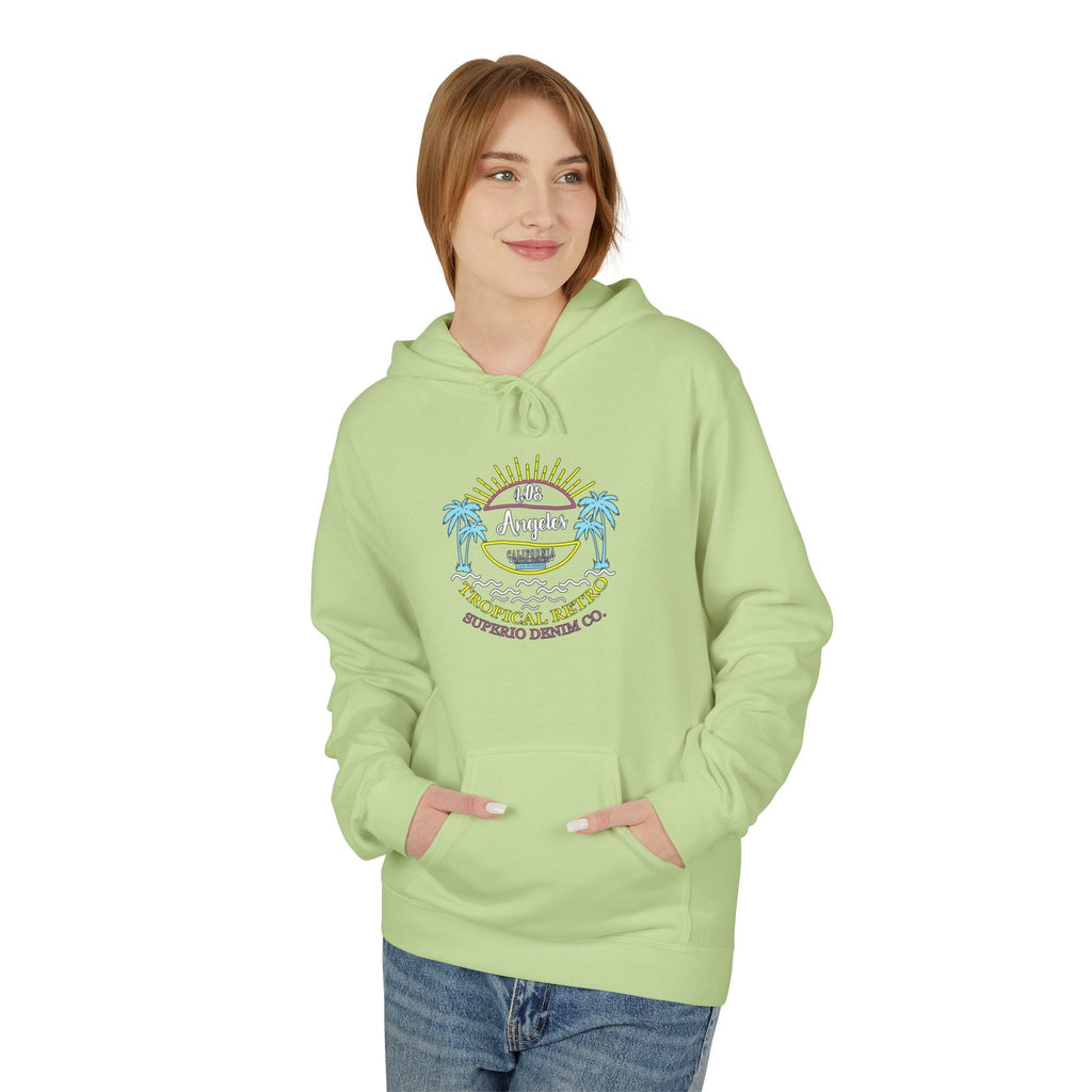 Surf Vibes Hoodie Coastal Palms & Sunset Graphic - Etna Gift