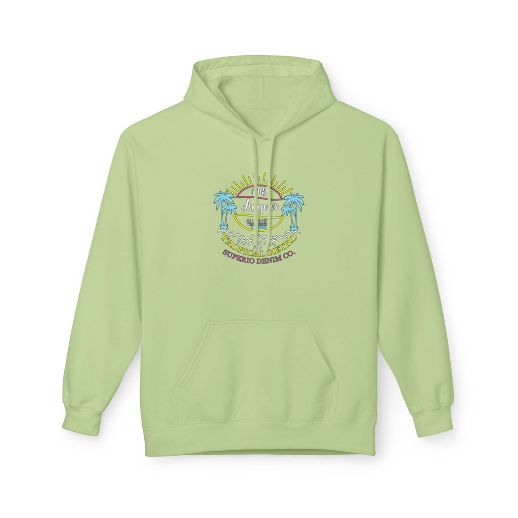 Surf Vibes Hoodie Coastal Palms & Sunset Graphic - Etna Gift