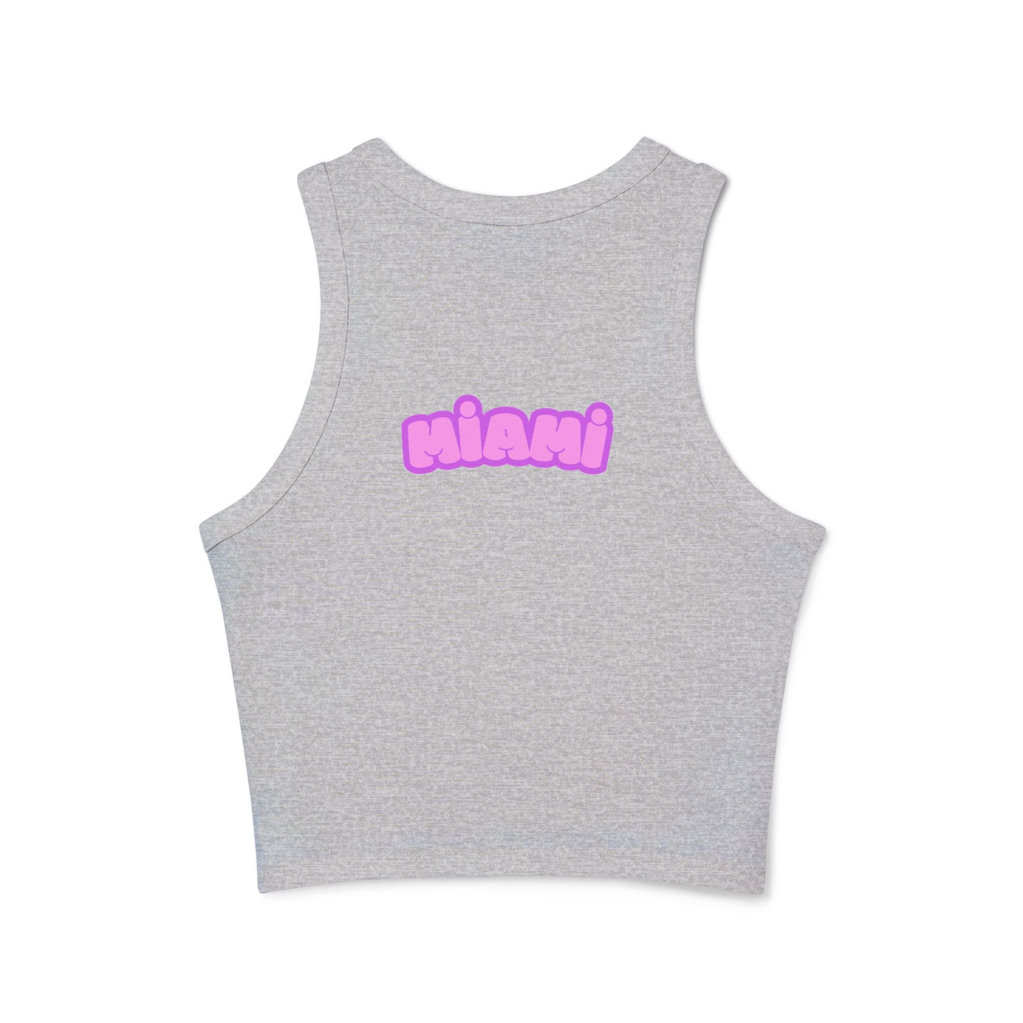 Surfboard Graphic Racer Tank Top — "Miami" Cute Beach Vibes - Etna Gift