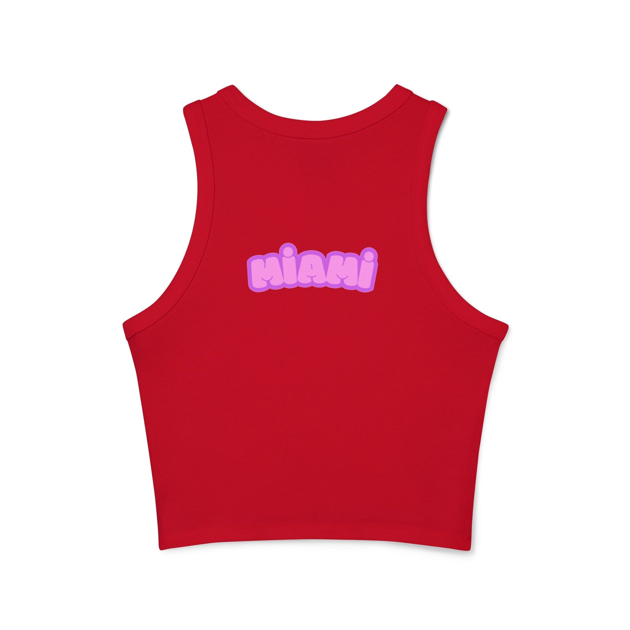 Surfboard Graphic Racer Tank Top — "Miami" Cute Beach Vibes - Etna Gift