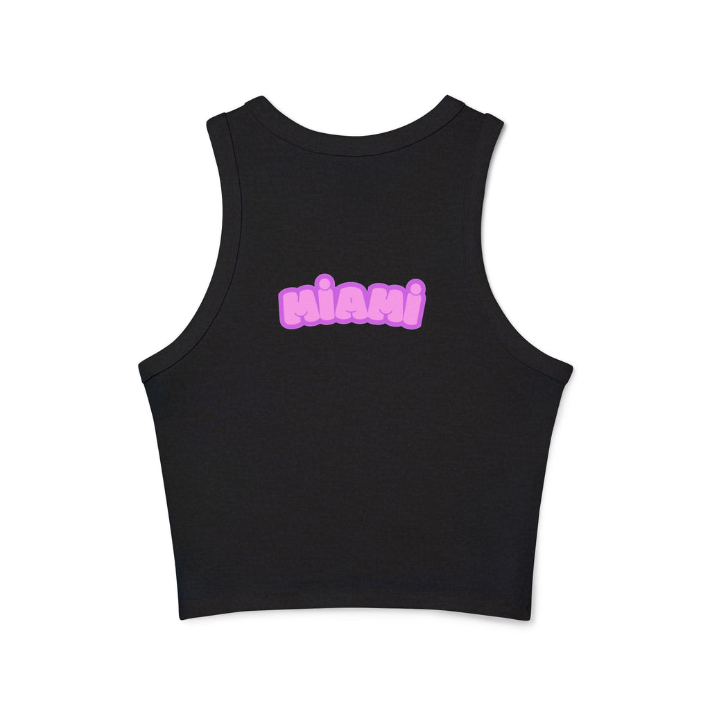 Surfboard Graphic Racer Tank Top — "Miami" Cute Beach Vibes - Etna Gift