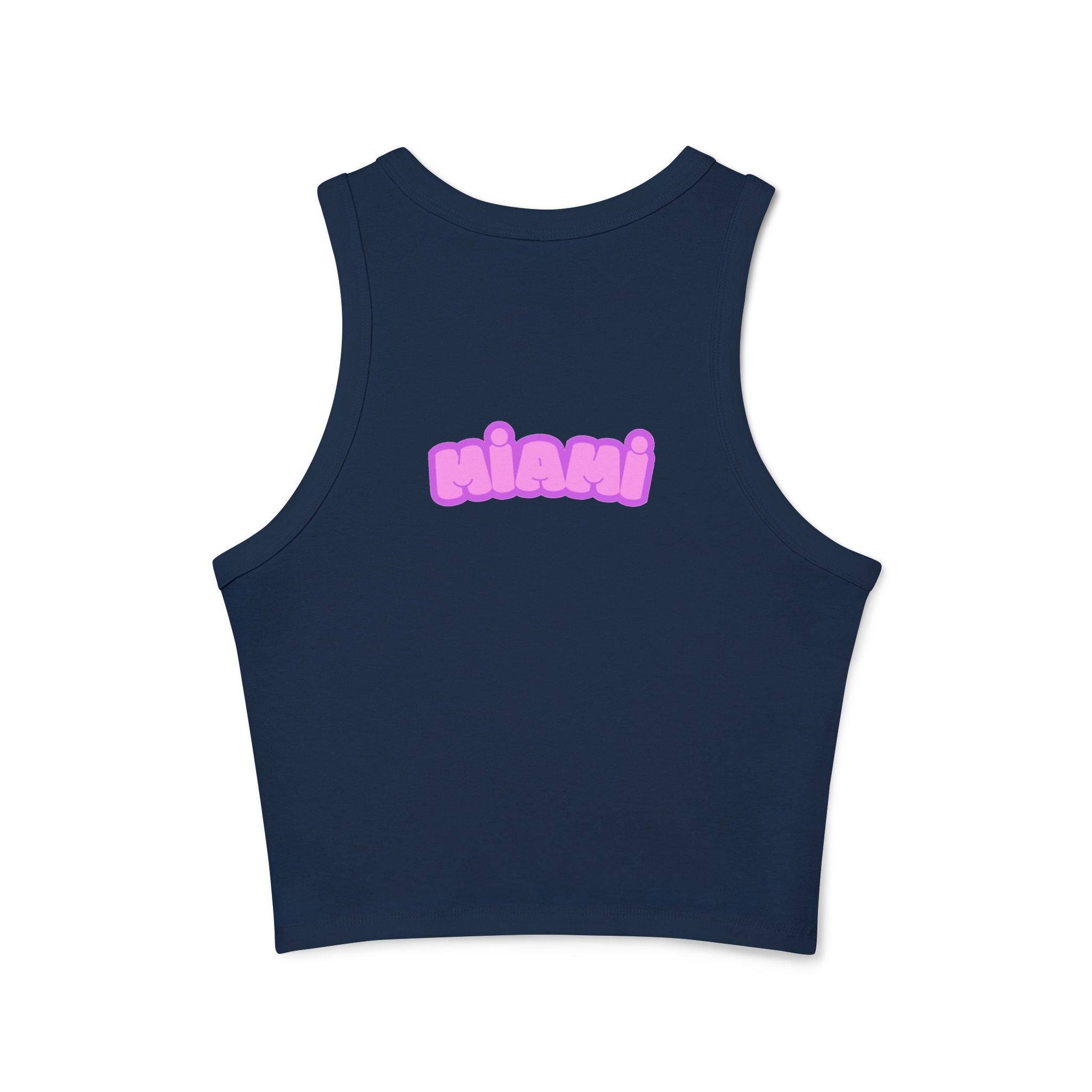 Surfboard Graphic Racer Tank Top — "Miami" Cute Beach Vibes - Etna Gift