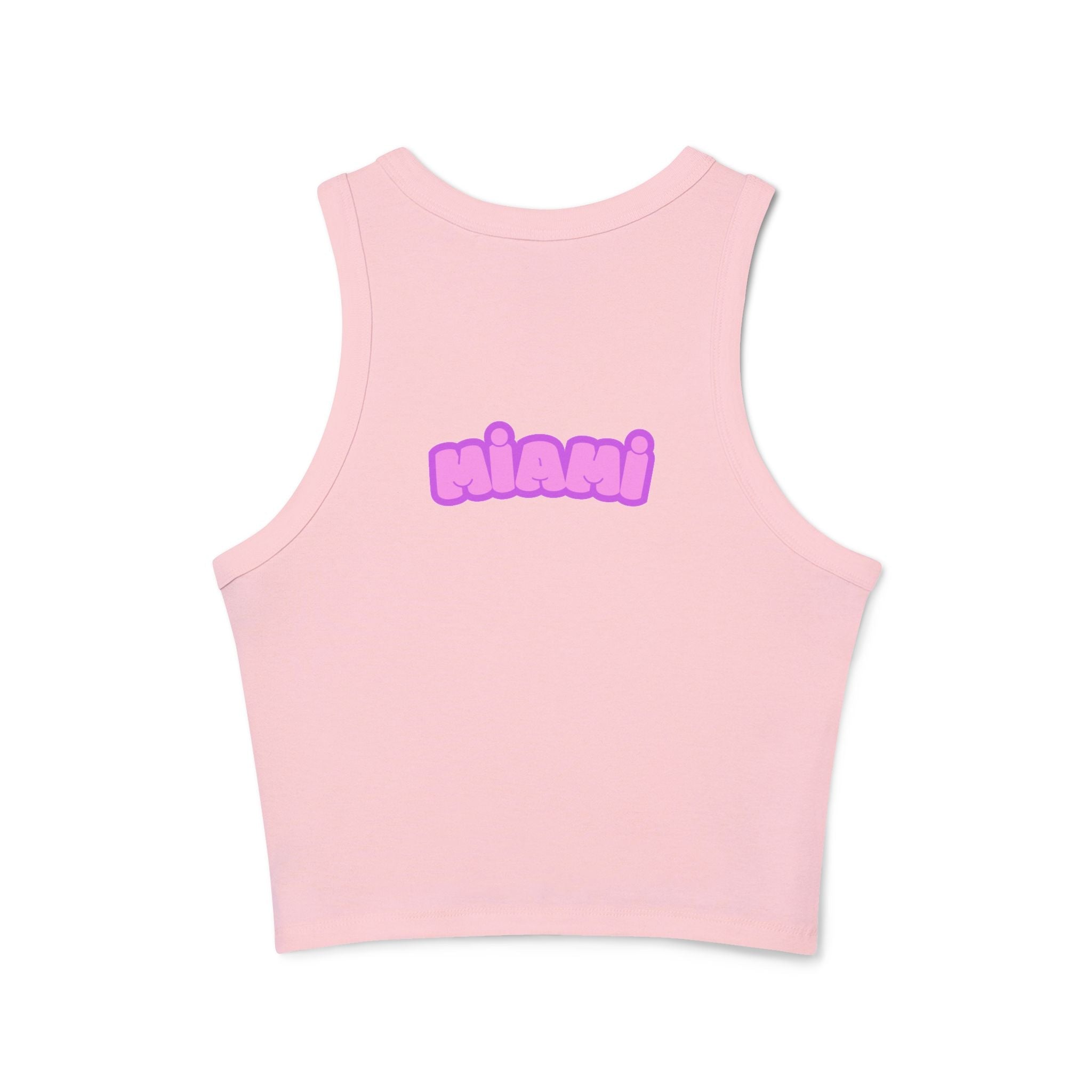 Surfboard Graphic Racer Tank Top — "Miami" Cute Beach Vibes - Etna Gift