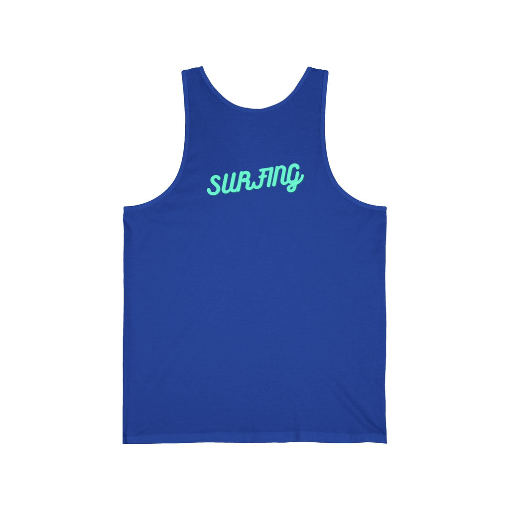 Surfboard Graphic Tank Top Tropical Sunset Surfing Design - Etna Gift